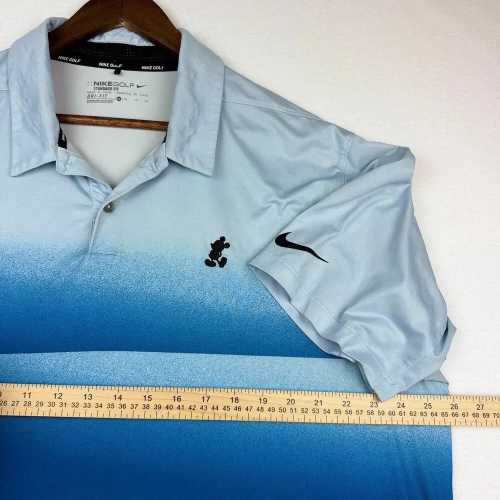 Nike Golf Disney Parks Mickey Mouse Dri-FIT Polo Men's XL Blue